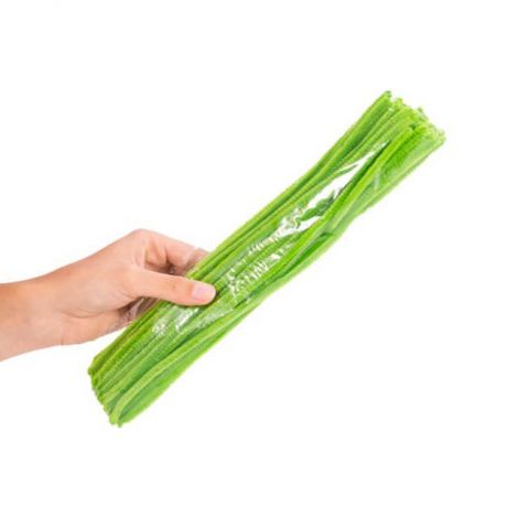 Druciki kreatywne Aliga 30cm Zielone jasne, 40szt - 2